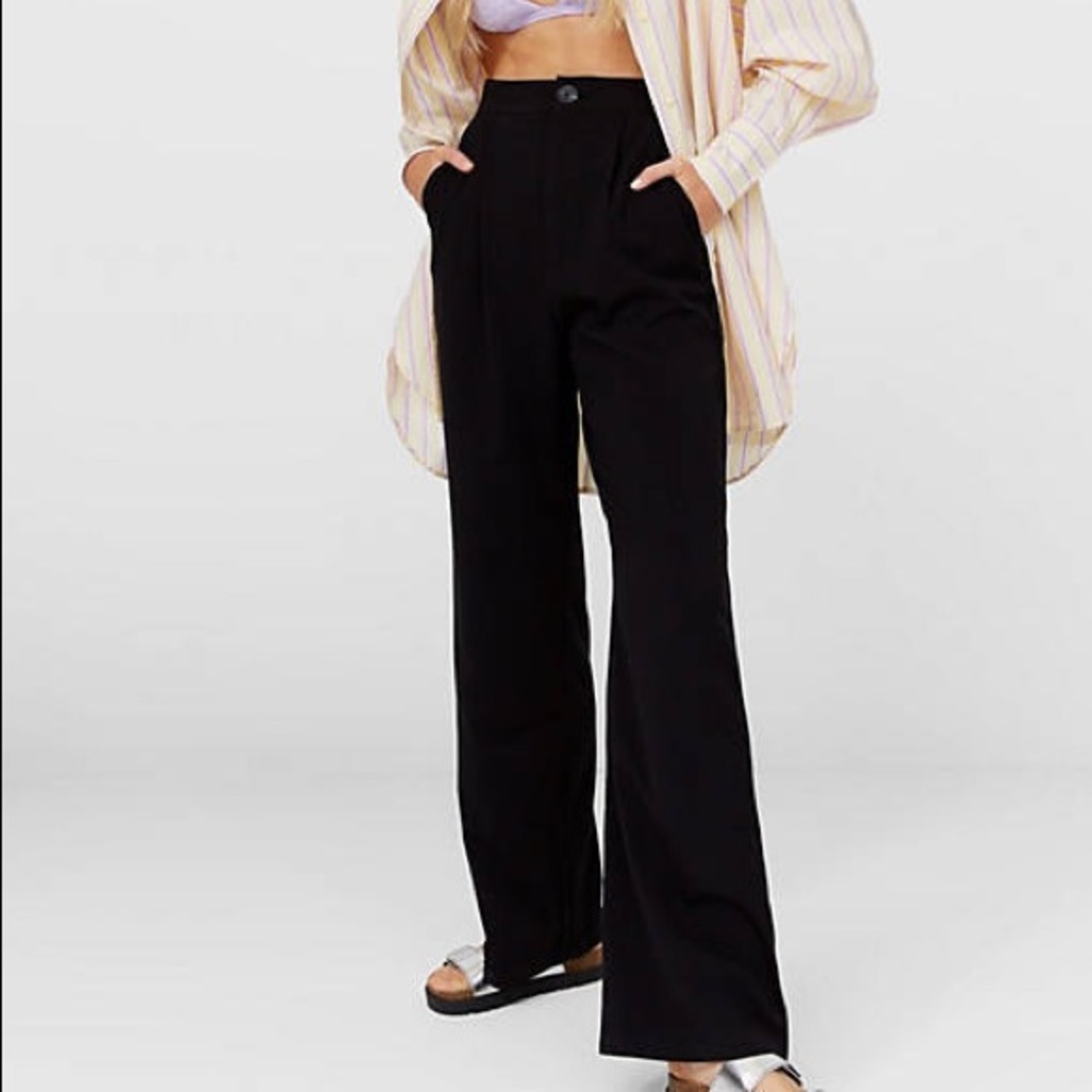 Stradivarius wide leg relaxed dad pants